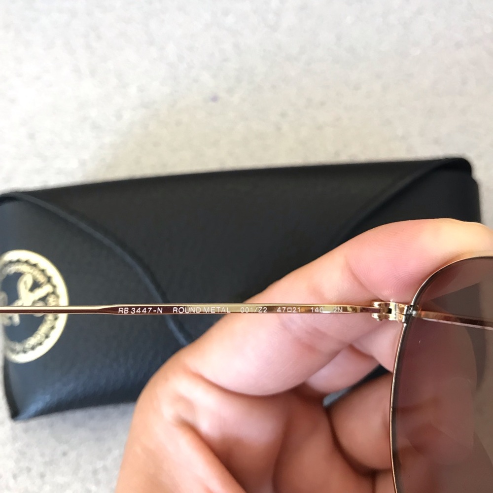 Ray-ban Pink Mirror and gold Round - Picture 2 of 5